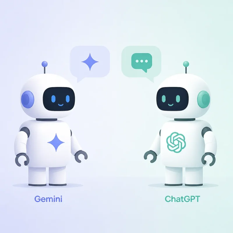مقایسه Gemini با ChatGPT