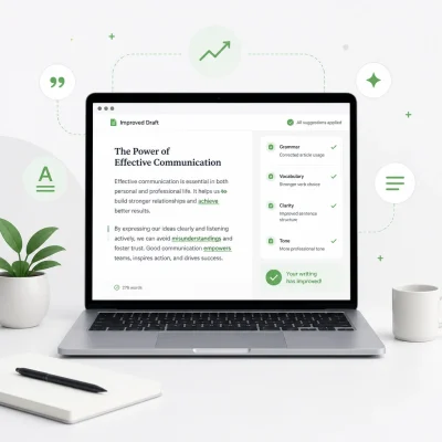 Grammarly چگونه کیفیت نوشتار انگلیسی را افزایش می‌دهد؟
