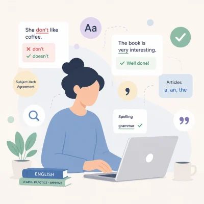 نقش Grammar Checker در یادگیری زبان انگلیسی